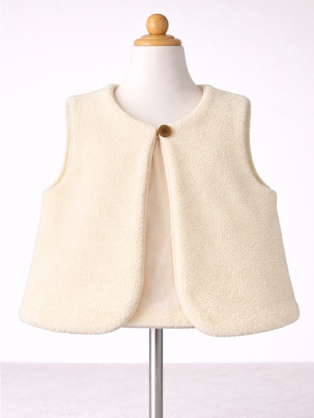 NWOT Bisby Cream Vest Size 2t Girls
